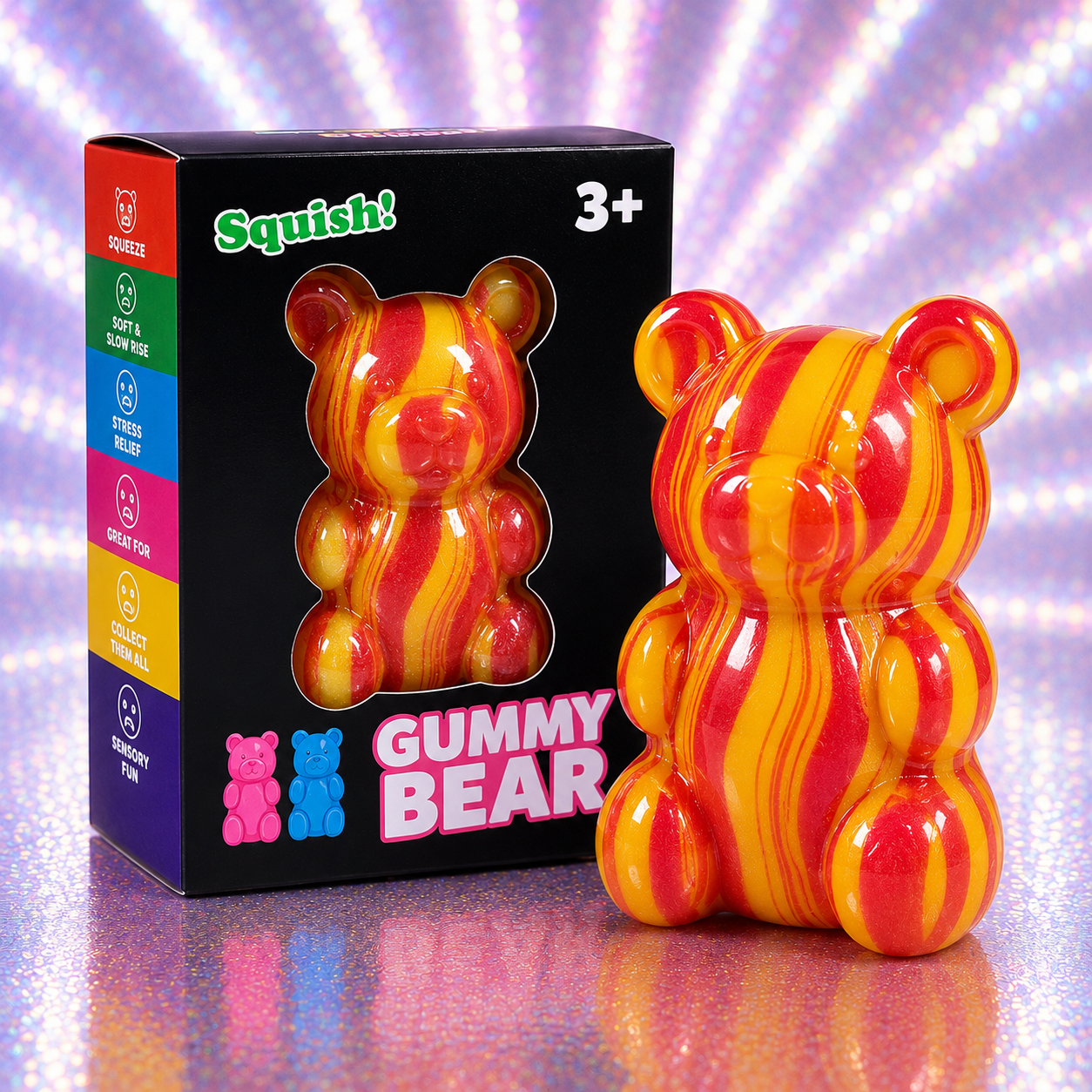 Yellow Vortex Gummy Bear Squishy
